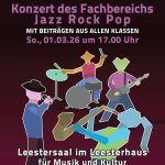 Konzert des Fachbereichs Jazz Rock Pop - 01.03.2026 um 17.00 Uhr