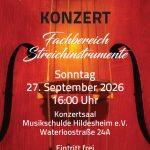 Fachbereichskonzert Streicher - 27.09.2026 um 16.00 Uhr